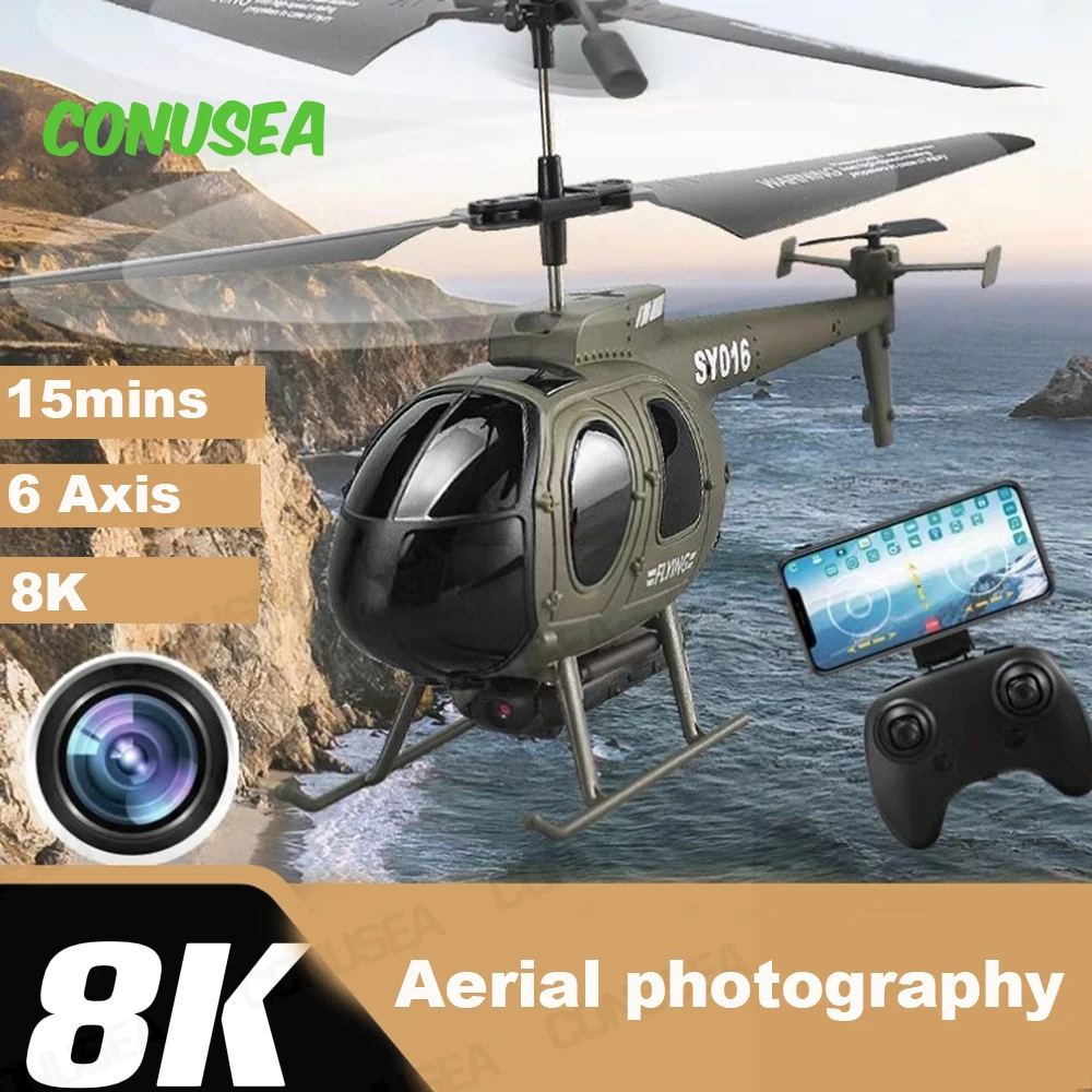 Rc Drone 6Ch Rc Helicopter Pane Mini Drones with Camera Hd 8K Wifi FPV Dron Aircraft Rc Airplane