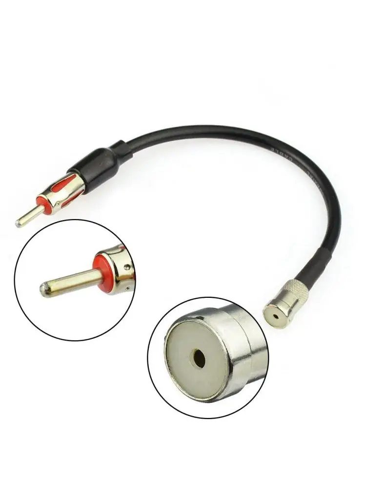 Car Radio Antenna Adapter ISO To DIN Cable For FM AM Antenna Audio Converter For Car Stereo Head For