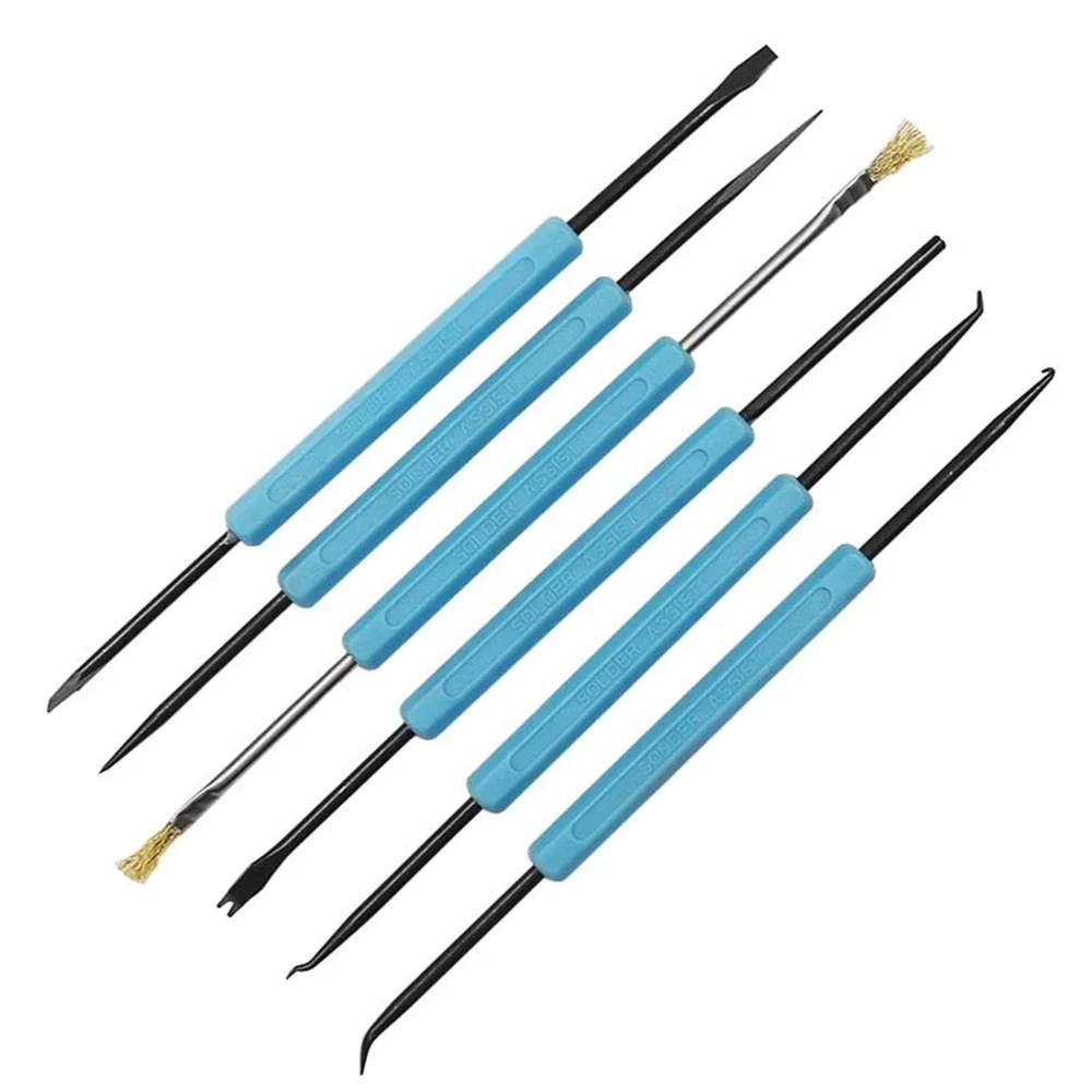 6pcs Desoldering Aid Tool PCB Cleaning Repair Tool Soldering Aid Assist Tools Set Circuit Board