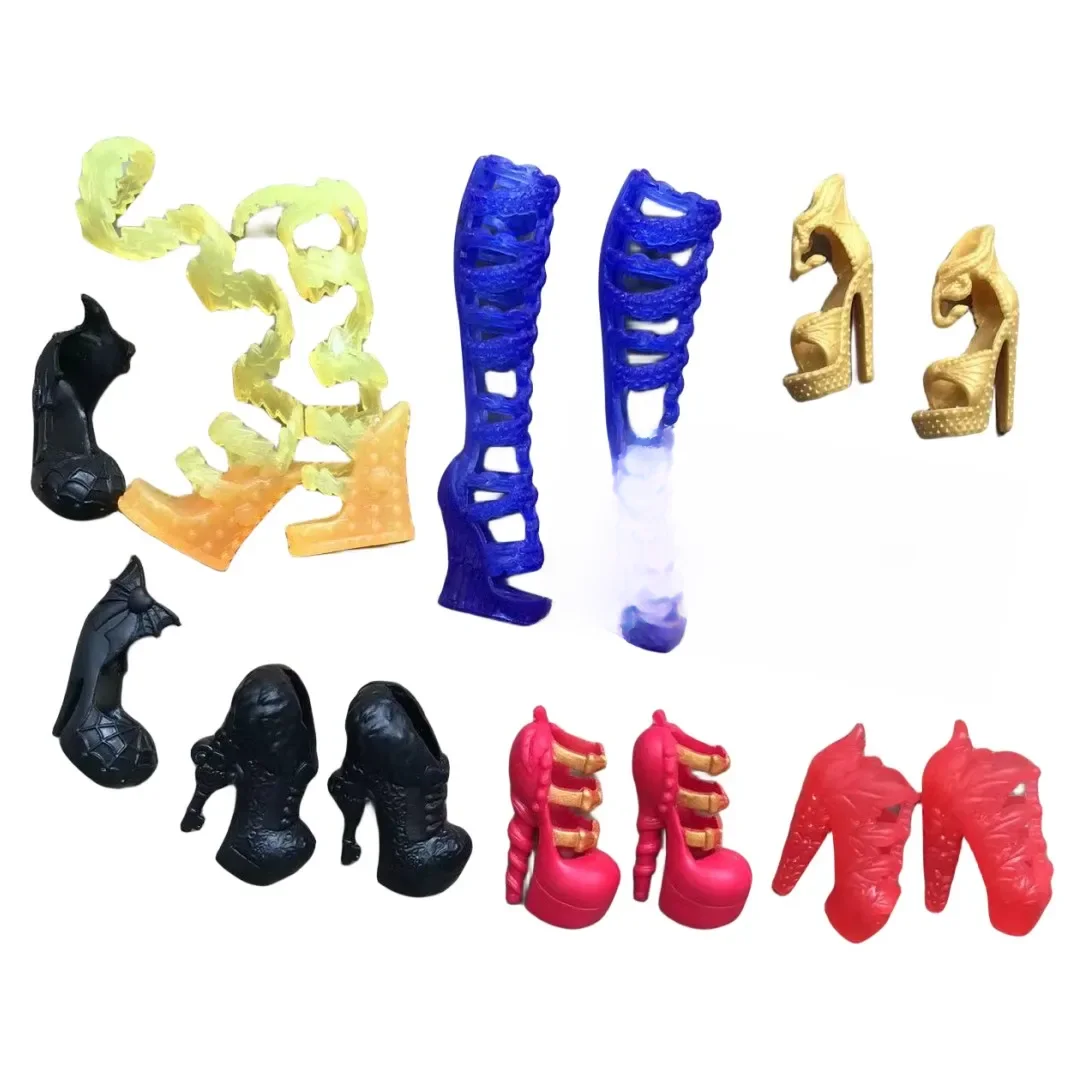 Monstering High Doll Shoes Boots Waistbands Glasses Headbands Original Colorful Doll Dressing