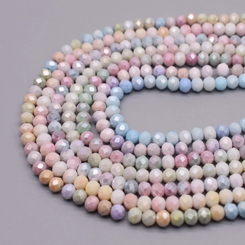AB Color 6mm Rondelle Crystal Glass Beads Faceted Loose Spacer Glass Beads for Jewelry Making DIY
