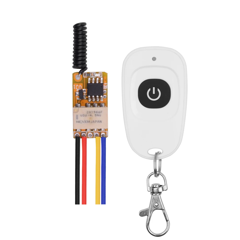 3.7V 4.2V 5V 6V 7.4V 9V 12V  Button Door Lock Opener Fingerprint Lock Wireless Remote Control Switch