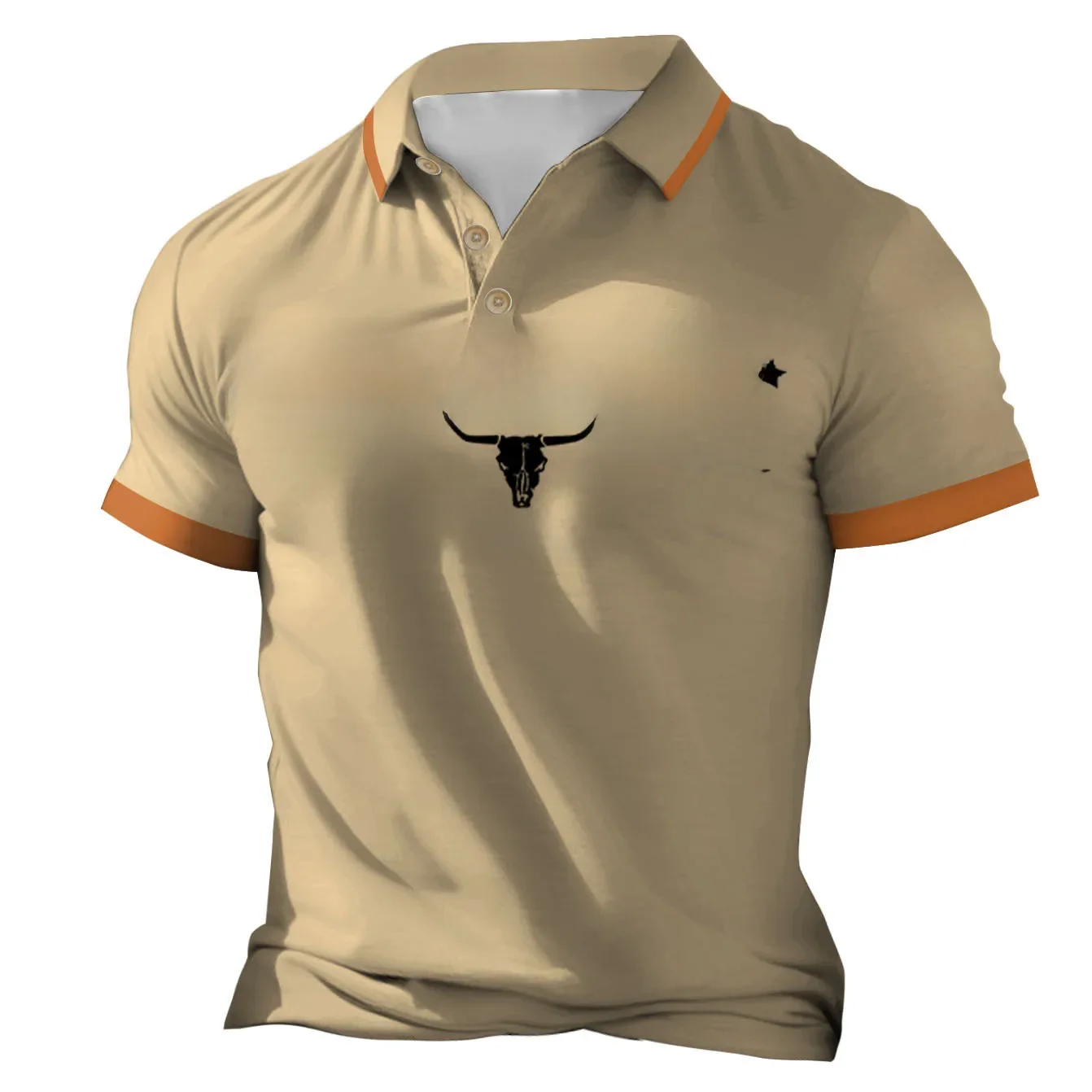 Vintage Shirts 3d Word Printed Polo Shirt For Men Casual Summer T-Shirt Yellowstone Pattern Short