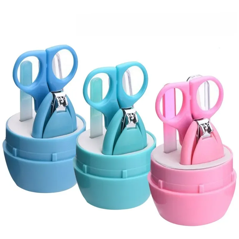 Newborn Baby Nail Scissor Baby Nail Care Tool Kid Safe Portable Nail Clipper Trimmer Tweezer with