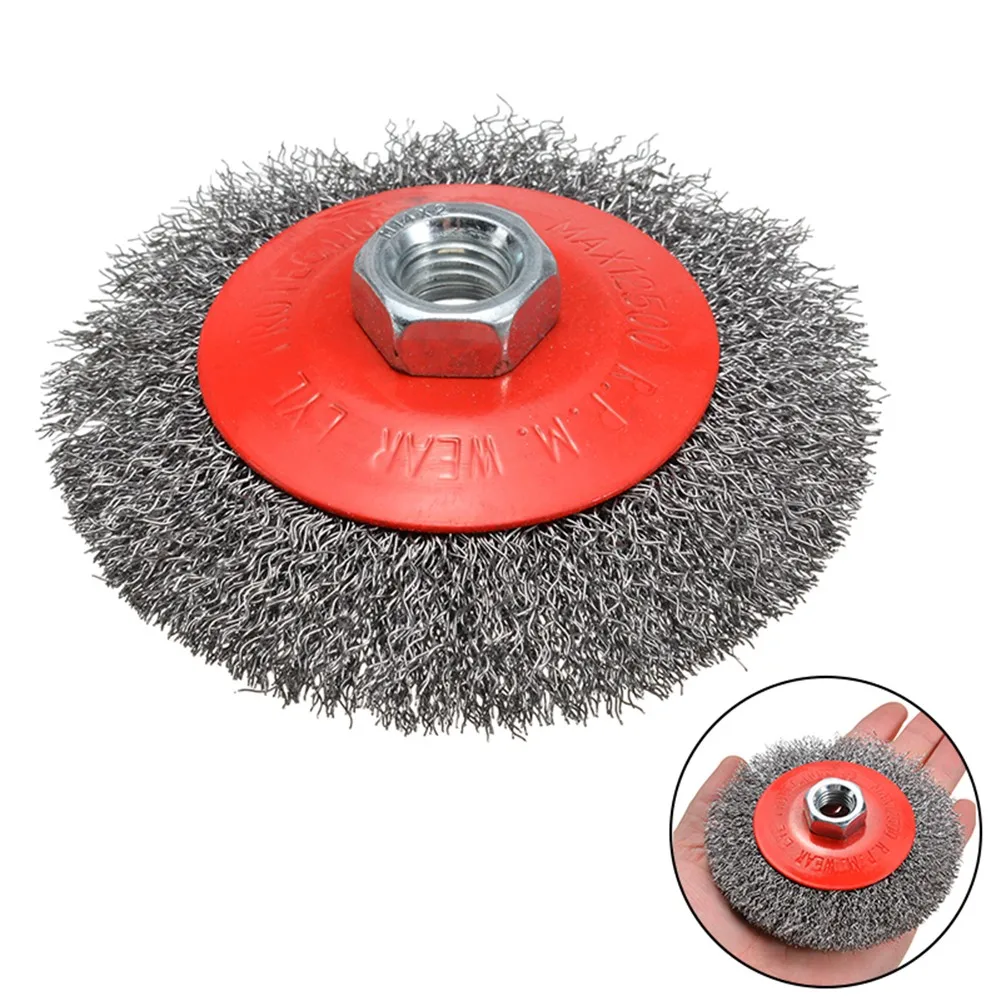 4 Inch 100mm Stainless Steel Wire Wheel Brush For Bench Grinder Abrasive Polishing Cleaning Paints