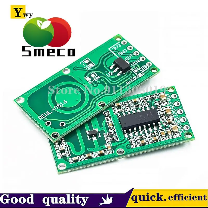2pcs/LOT RCWL-0516 microwave radar sensor module Human body induction switch module Intelligent sensor