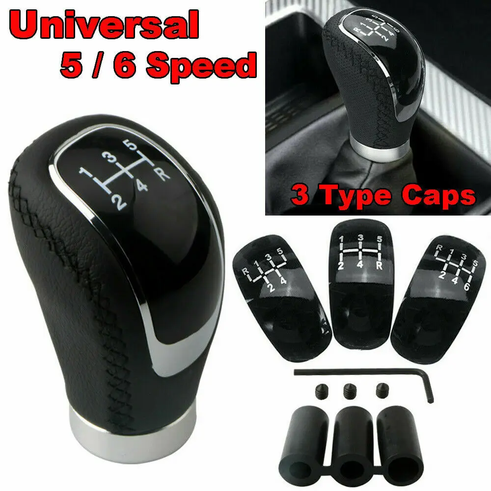 Universal 5/6 Speed PU Leather Gear Shift Knob Manual Car Gear Stick Shift Knob Gear Stick Shift