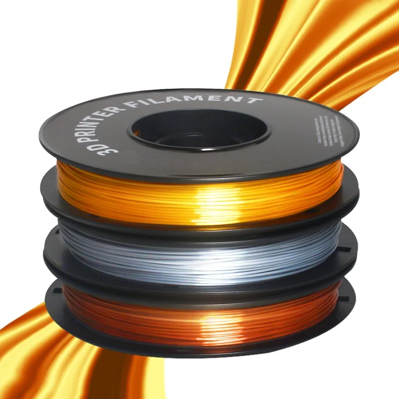 GEEETECH 3d Silk PLA Filament 1kg1.75mm Spool Wire For 3D Printer Material,Safety, Vacuum packaging,