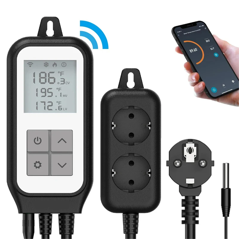 Tuya WIFI Digital Temperature Controller Thermostat Regulator Heating Cooling Control