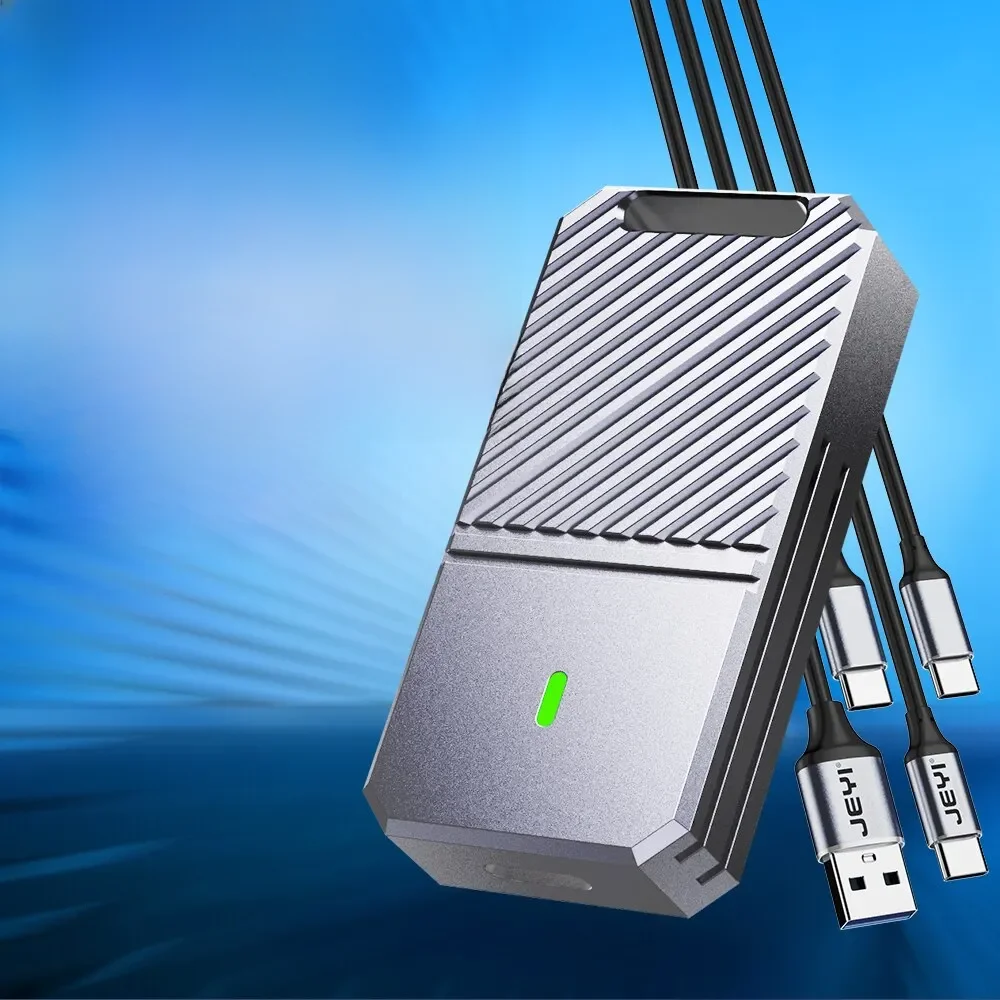 JEYI 2230 NVMe SSD Enclosure, PCIe USB3.2 10Gbps Aluminum M.2 Case Portable External Solid State