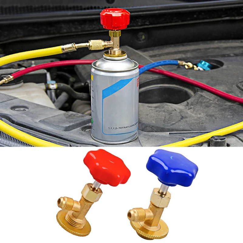 1 Pcs Dispensing Valve Bottle Opener 1/4 SAE Connector Mayitr Refrigerant Bottle Can Tap for R12 R22