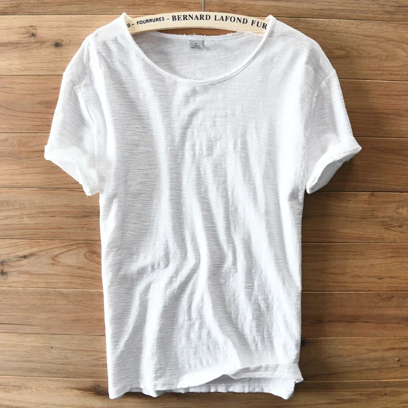 Soft Cotton Short Sleeve O-Neck Summer Men T-shirt Casual Brand Clothing Breathable T shirt Men