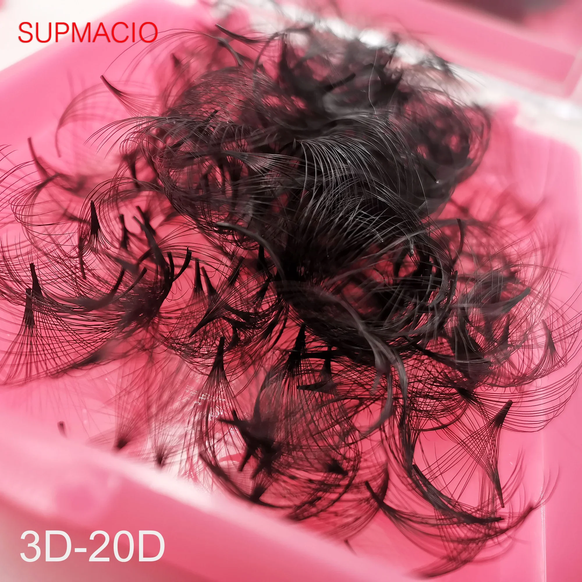Supmacio loose fan lash extensions 20D 16D 14D 12D 10D pointy base eyelashes extensions loose fan