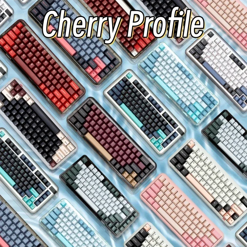 173 Key GMK Keycaps Clone Olivia Arctic Red Samurai 8008 Cherry Profile Double Shot PBT Keycap for