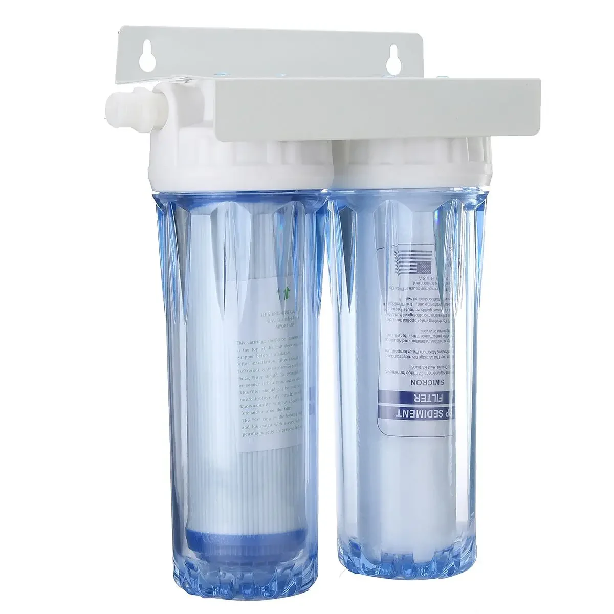 10" Dual Reverse Osmosis Faucet Tap Water Filter Health Thickened Two-stage Water Purifier Cartridge Home Kitchen