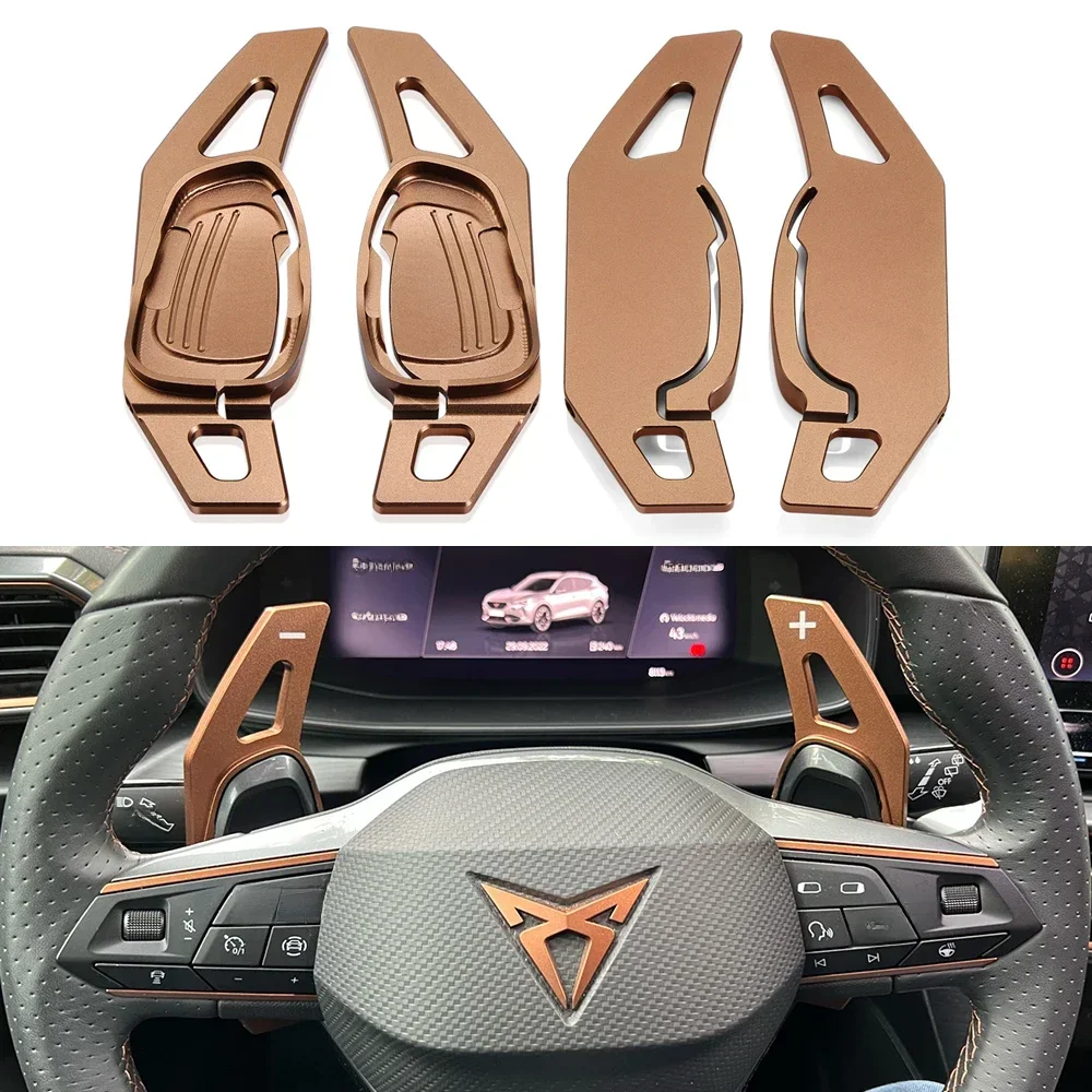 For Cupra Ateca Formentor Leon 2021 2022 2023 Car Steering Wheel Shift Paddle Gear Paddles DSG