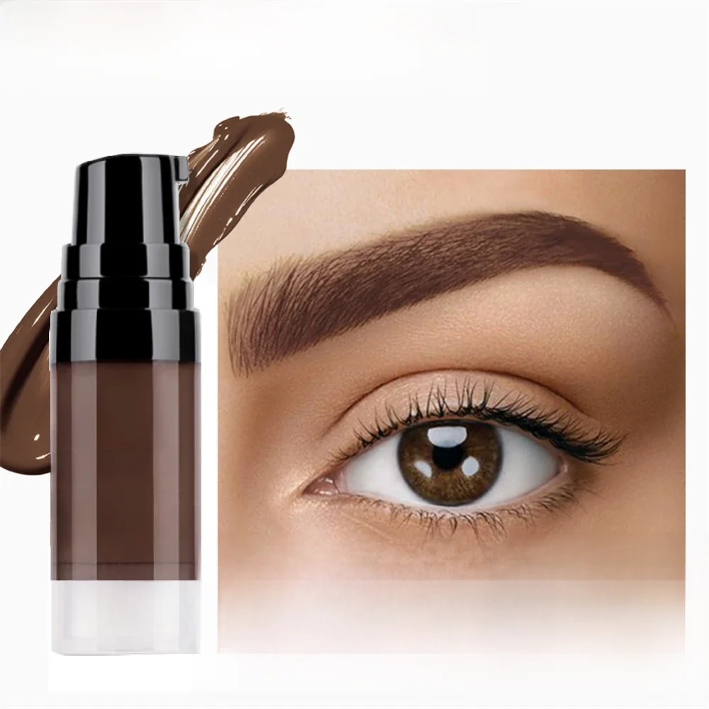 Natural 4 Colors Liquid Dyeing Eyebrow Cream Set Waterproof Durable Brown Tint Eyebrow Henna Mascara