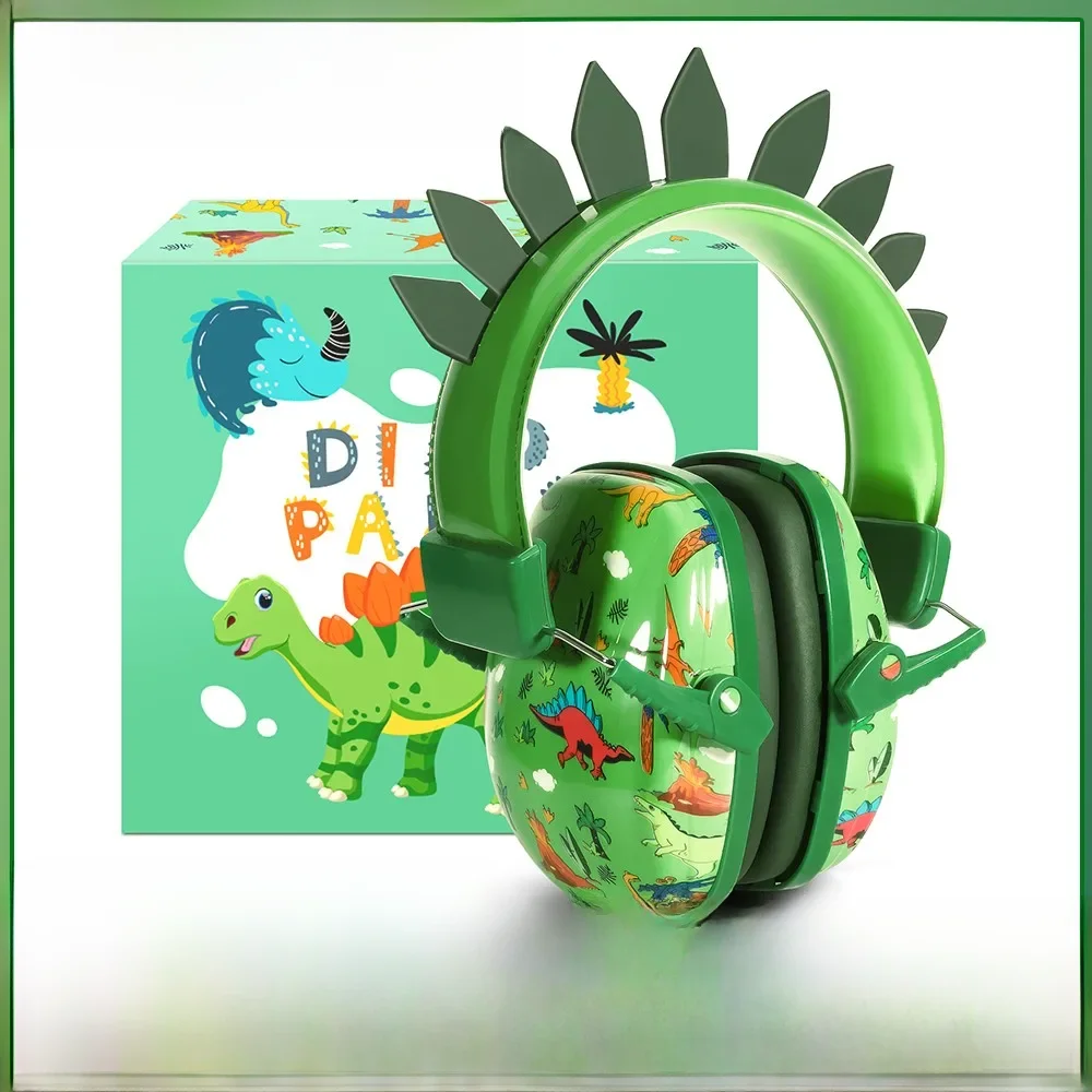 Cute Dinasour Unicorn Ear Muffs Kids Noise Cancelling Headphones Ear Protection Sound Proof Earmuffs