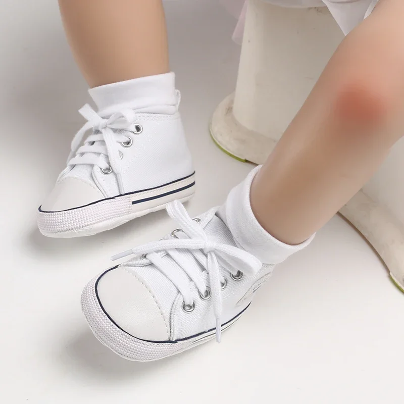 Infant Toddler Anti-slip Baby Shoes Baby Canvas Classic Sneakers Newborn Star Sports Shoes Baby Boys