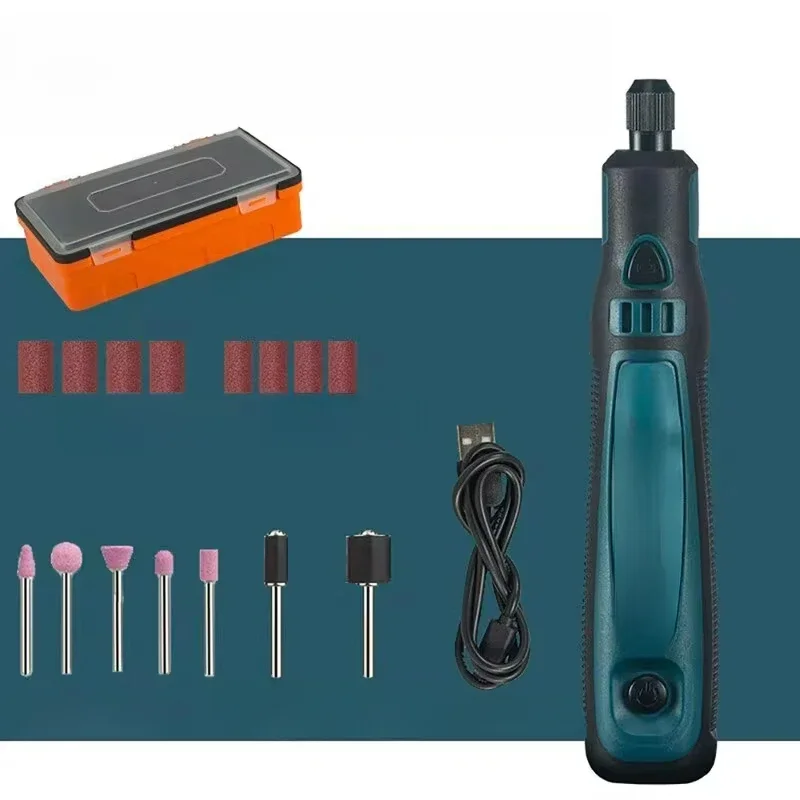 Small Electric Grinder Multifunctional Hand Held Polishing Charging Grinding Pen Miniature Household