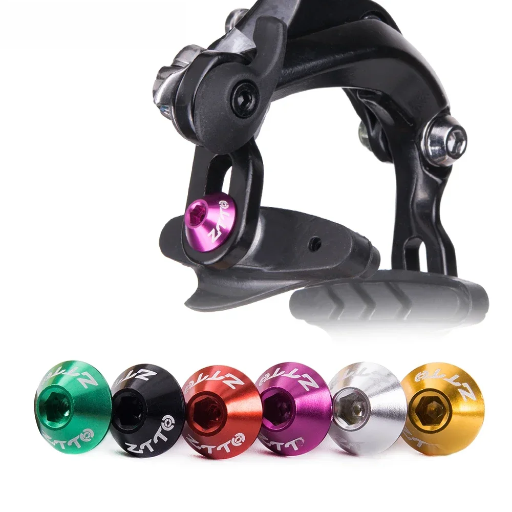 ZTTO Road Bike C Brake Caliper Bolts Bicycle Bottle Cage Screws Ultralight AL7075 Bicycle Caliper