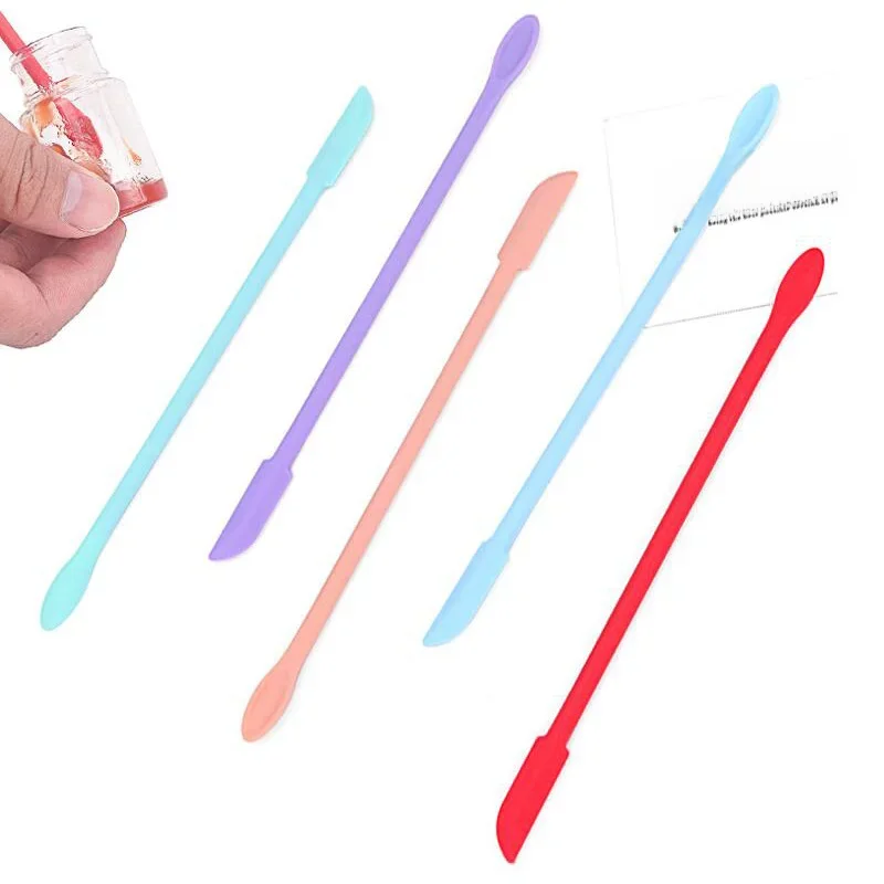 Multipurpose Beauty Spatulas Scraper Silicone Scraper Foundation Stirring Stick Cosmetic Scraper
