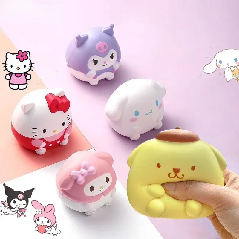 Kawaii Kuromi Cinnamoroll Hello Kitty Kawaii Squishy Stress Reliever Toys Anime Cartoon Children's
