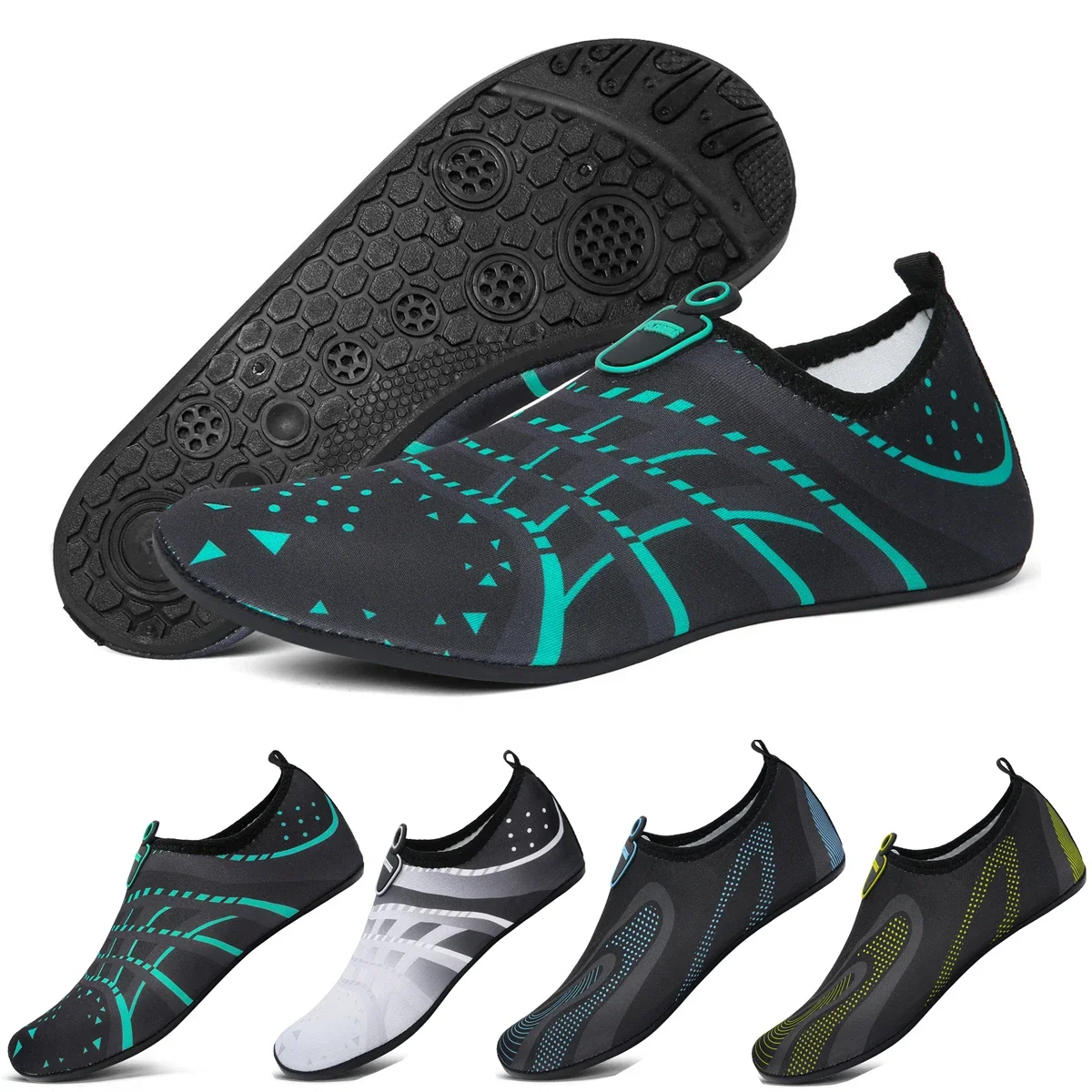 Aqua Shoes Summer Male Swimming Beach Barefoot Water Shoes Women Light Wader Fishing Sea Shoes Free