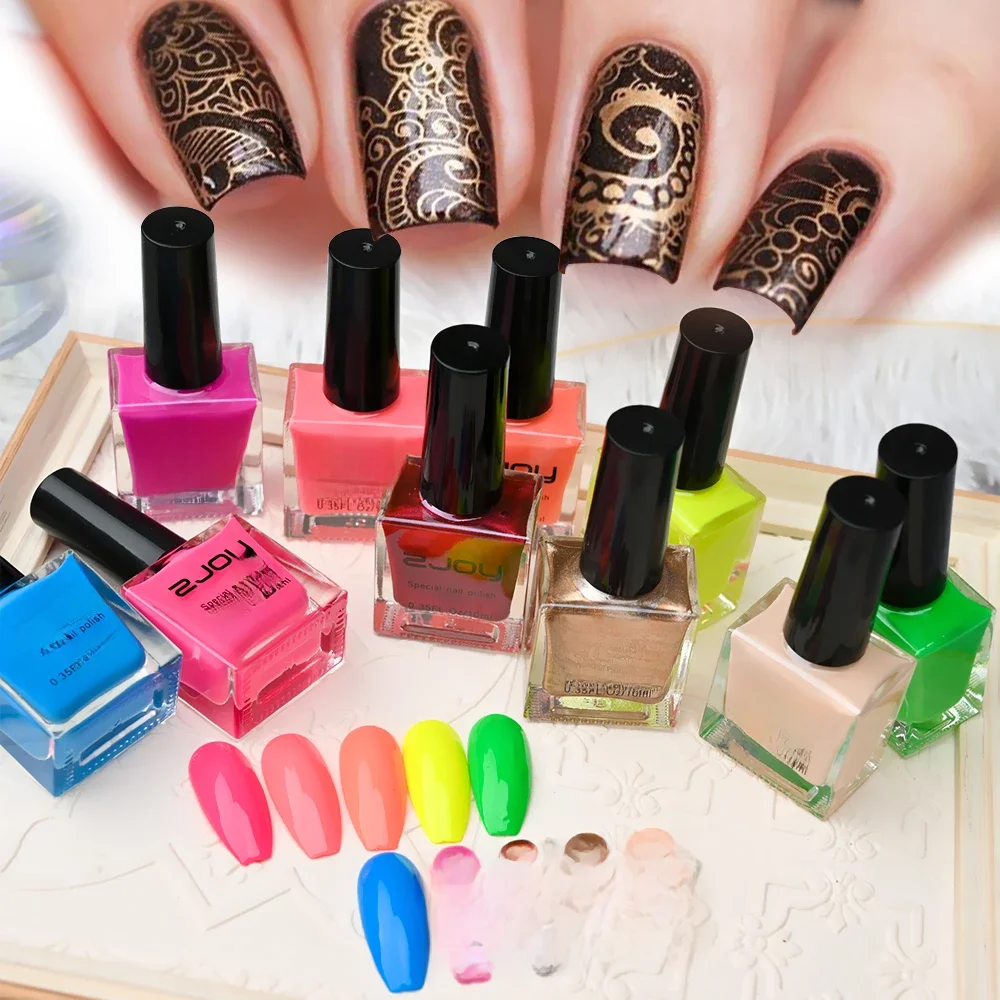 30Colors 10ml Nail Stamping Polish Professional Printing Stamp Polish For Stamp Plate Paint Oil