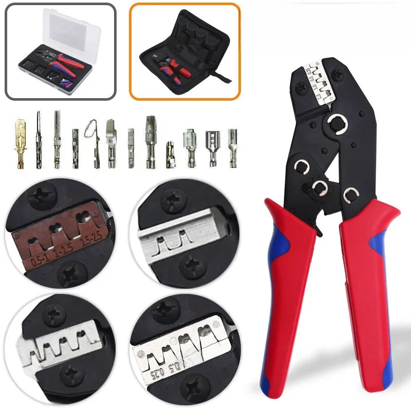DuPont Terminals Crimp Pliers Interchangeable Dies Wire Crimper Crimping Tools Ratcheting SN-48B