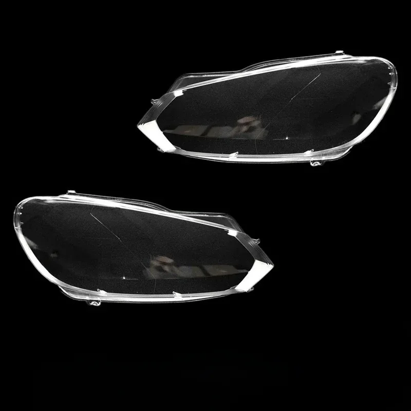 Car Front Headlight Lens Covers For Volkswagen VW Golf 6 MK6 GTI R 2010-2014 Transparent Lampshade