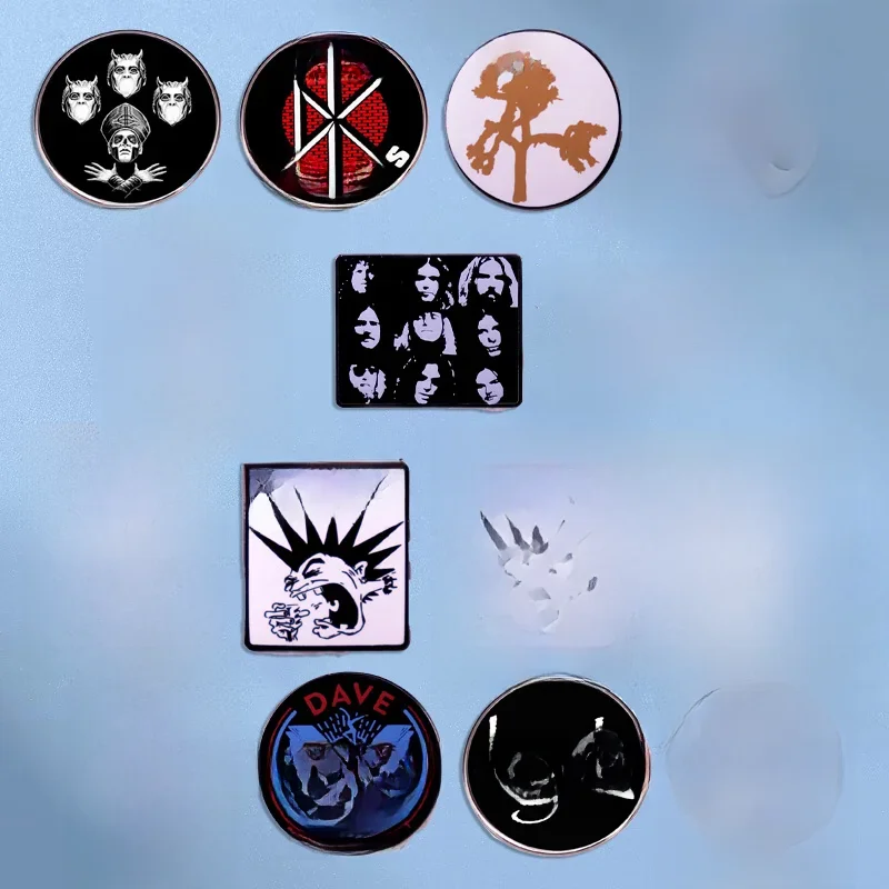 New Rock Band Pin Punk Music Album Badge Backpack Pin Women's Brooch Fashion Lapel Pin Jewelry Gift