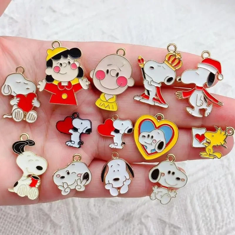 10PCS Charm Cartoon Anime Character Dog Earrings Pendant DIY Handmade Jewelry Accessories Key Chain