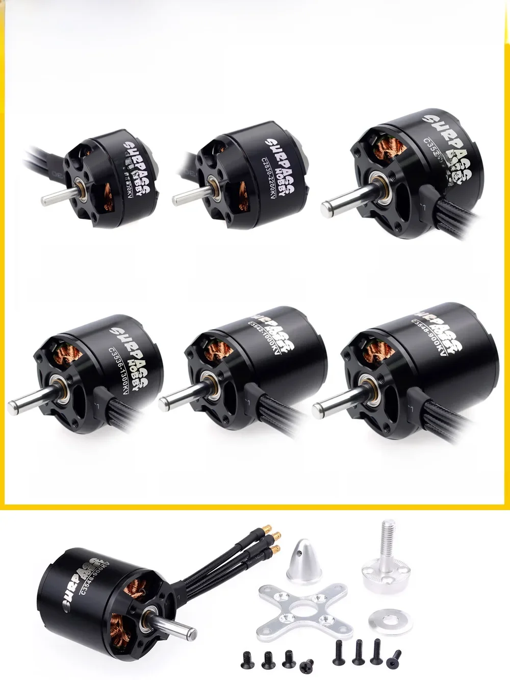 Surpass Hobby 2822 2830 3530 3536 3542 3548 Brushless Motor for Airpane EDF FPV Multirotor