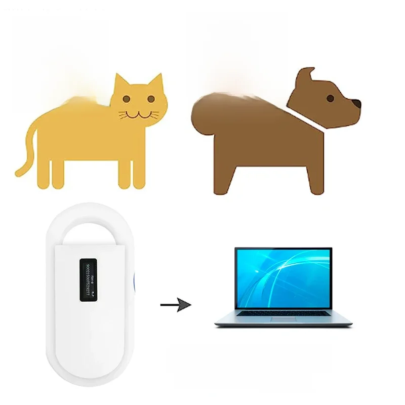 USB RFID Handheld Microchip Pet Scanner For Animals Fdx-b ISO11784/5 Animal Pet ID Reader Chip for
