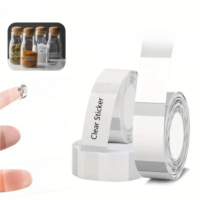 Marklife P11/P12/P15 Label Maker Transparent Tape,Transparent Thermal Sticker Label 0.47"×1.57"