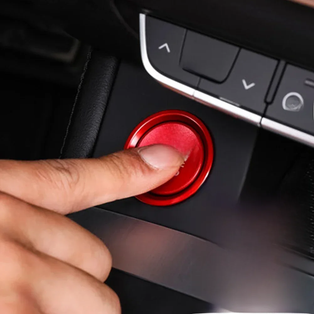 For Audi A4 A5 B9 B8 BT A7 C7 4GB Q5 8R Auto Engine Start Stop Push Button Cover Ignition Ring