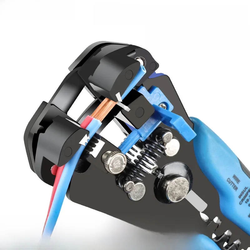 3 In 1 Automatic 8 Inch Self-adjusting Wire Stripping Tool, Wire Stripper 24-10 AWG (0.2-6 mm²)