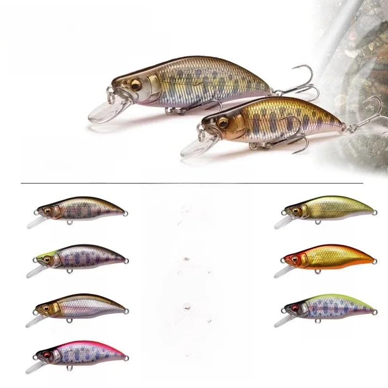 1Pcs Sinking Minnow 52mm 4.5g Japanese Fishing Lure Trout Peche Wobbler Fishing Artificial Bait