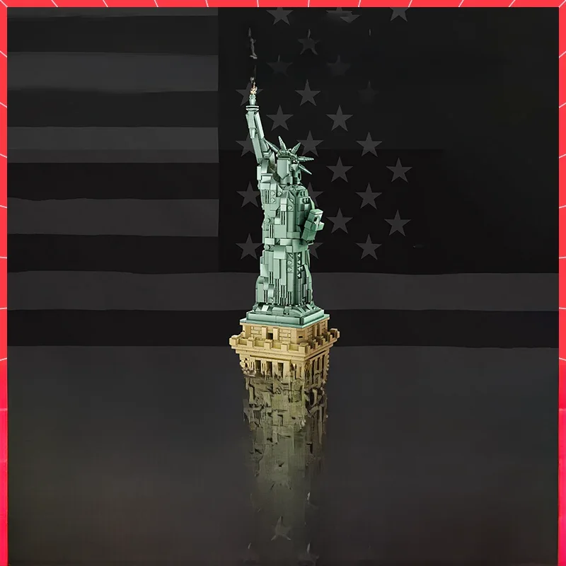WG5227 1577Pcs Bricks 1/ 1 World Architecture Liberty Statue Model Building Blocks/Plastic Toys For