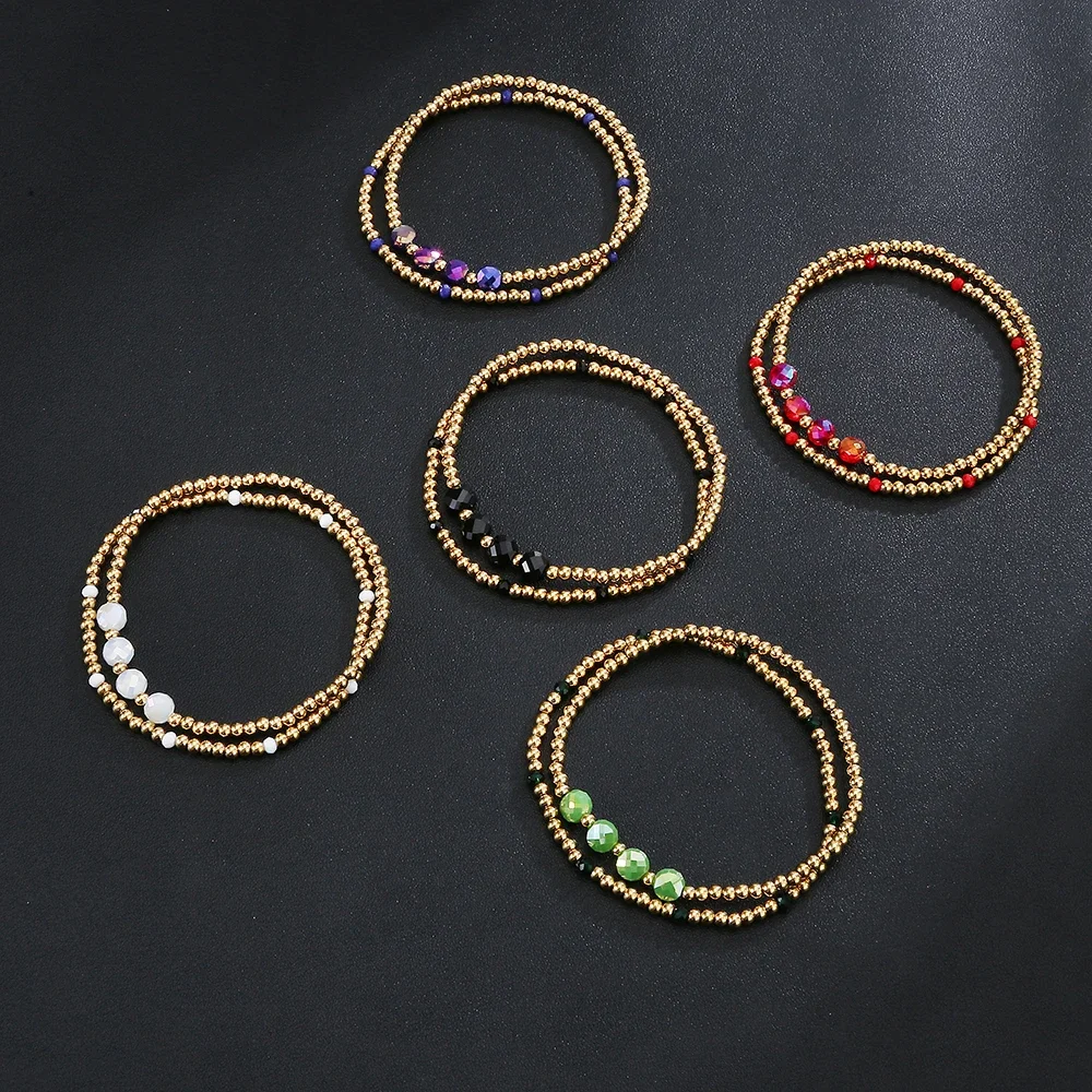 Fashion Jewelry Waterproof Durable Smooth Ball 3mm Cutting Surface Colored Crystal Fine Handmade