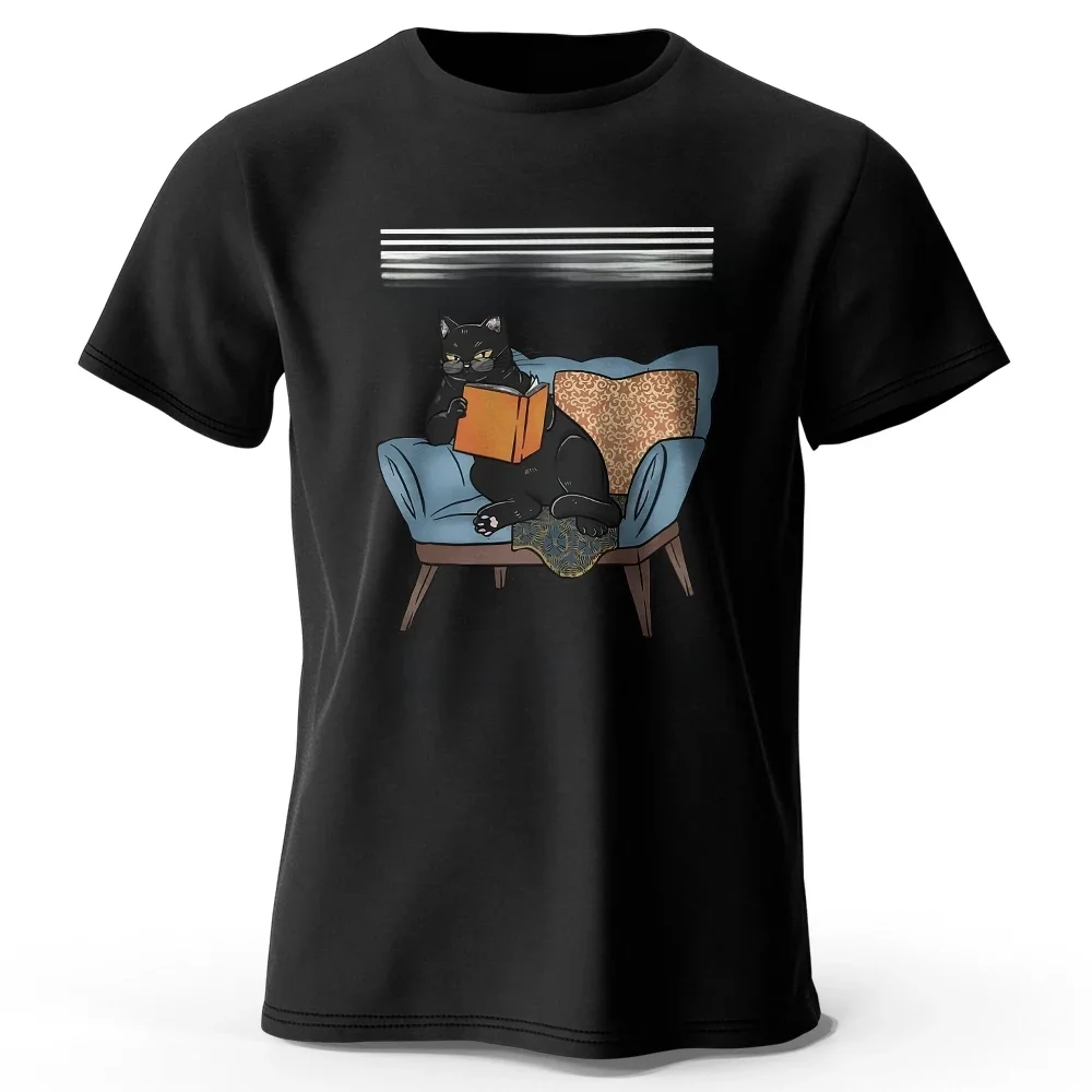 Men's I Am Not Anti Social Printed T-Shirt 100% Cotton Oversized Funny Cat Graphic Tees for Men