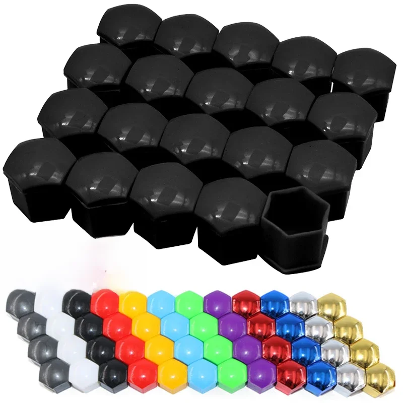 20Pcs Car Wheel Nut Caps Anti-Rust Auto Hub Screw Protection Covers Car Tire Screw Caps Nut Bolt
