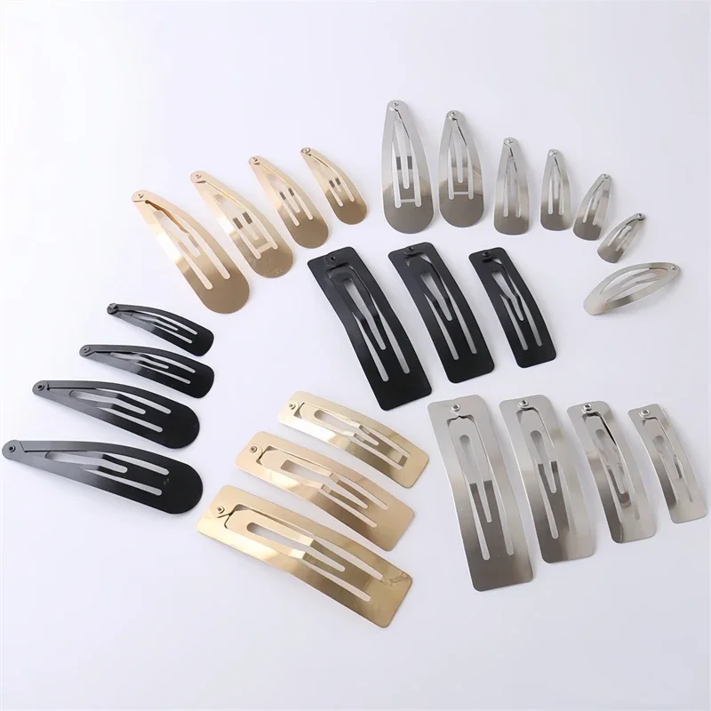 10pcs Metal Hair Clips Snap Alligator Hairpins Base for DIY Jewelry Making Korean Pearl Bow Hairgrip