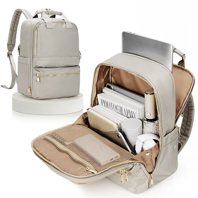 Backpack for Women Luxury Brand Large Capacity College Laptop Backpacks, Work Elegant Handbags, Men
