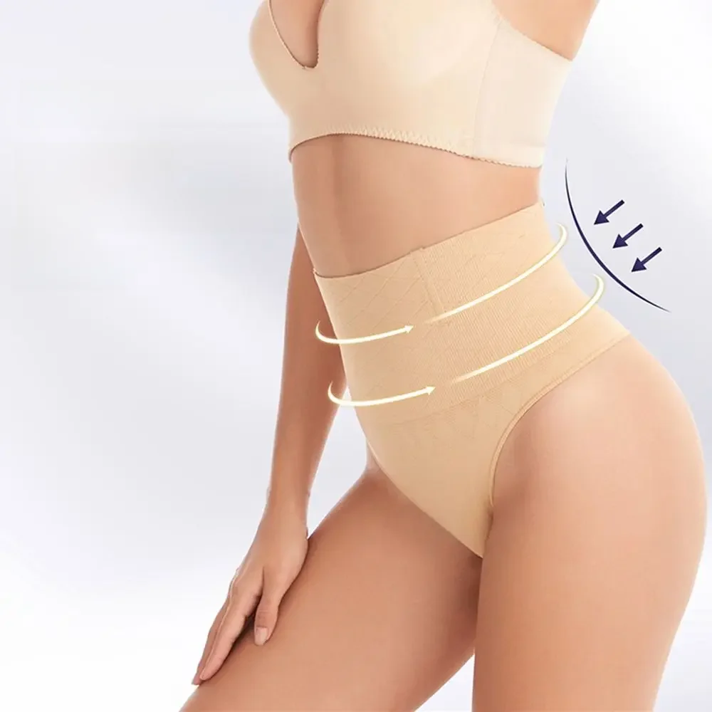 Women Sexy High Waist Thong Shaper Tummy Reducer Slimming Control Panties Butt Lifter Lingeries