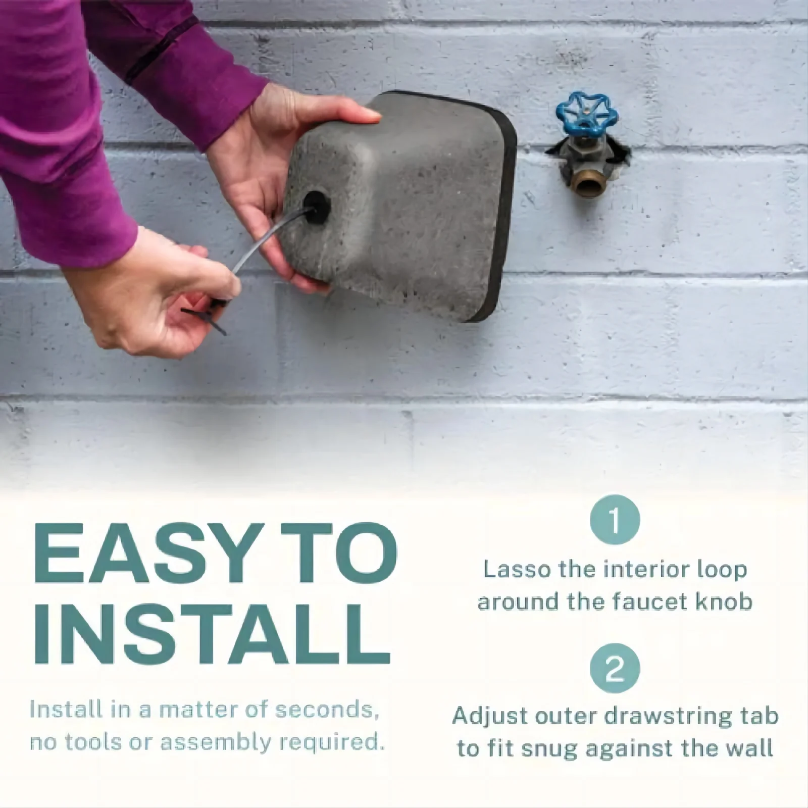 Super Insulation Outdoor Faucet Cover for Winter Winter Waterproof Outdoor Faucet Cover Outside Garden Faucet Freeze Protection