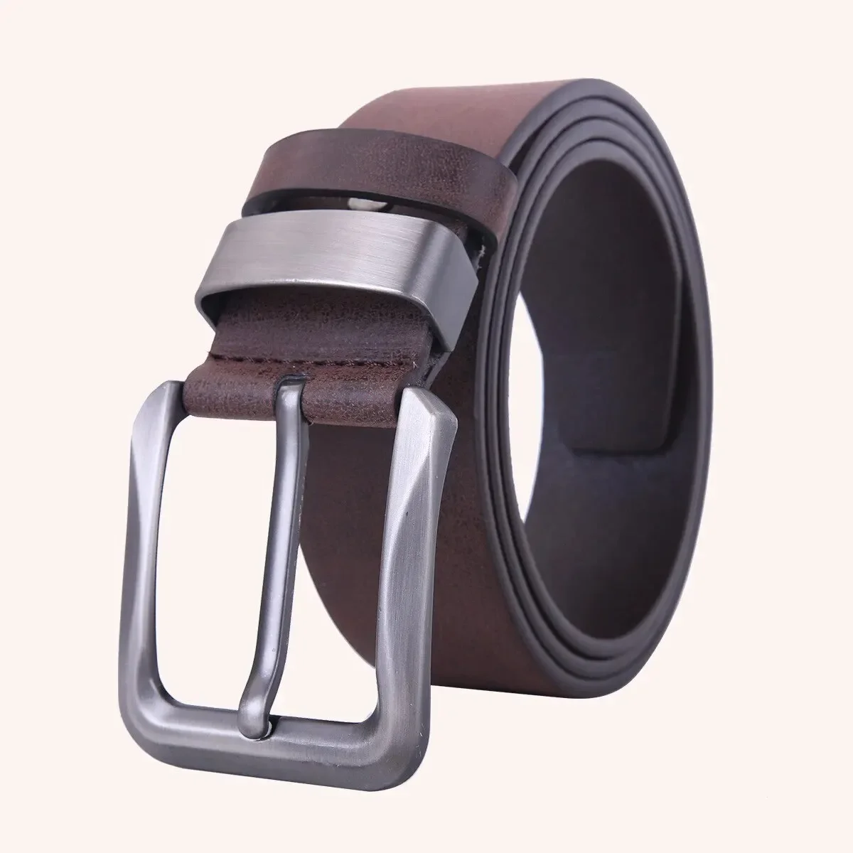 Men's Belt Metal Needle Buckle Belt Business Or Leisure Trend Authentic High End Belt Paired with