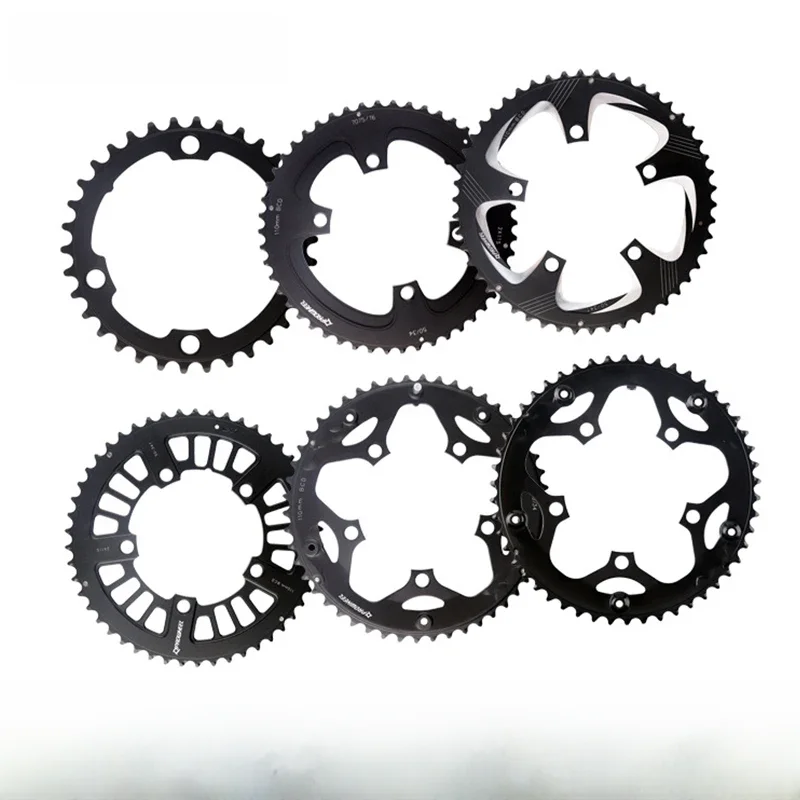 Prowheel Road Bike Chainring 110 BCD Chainring Ultralight 34/50T Double Chainwheel 8/9/10/11 Speed