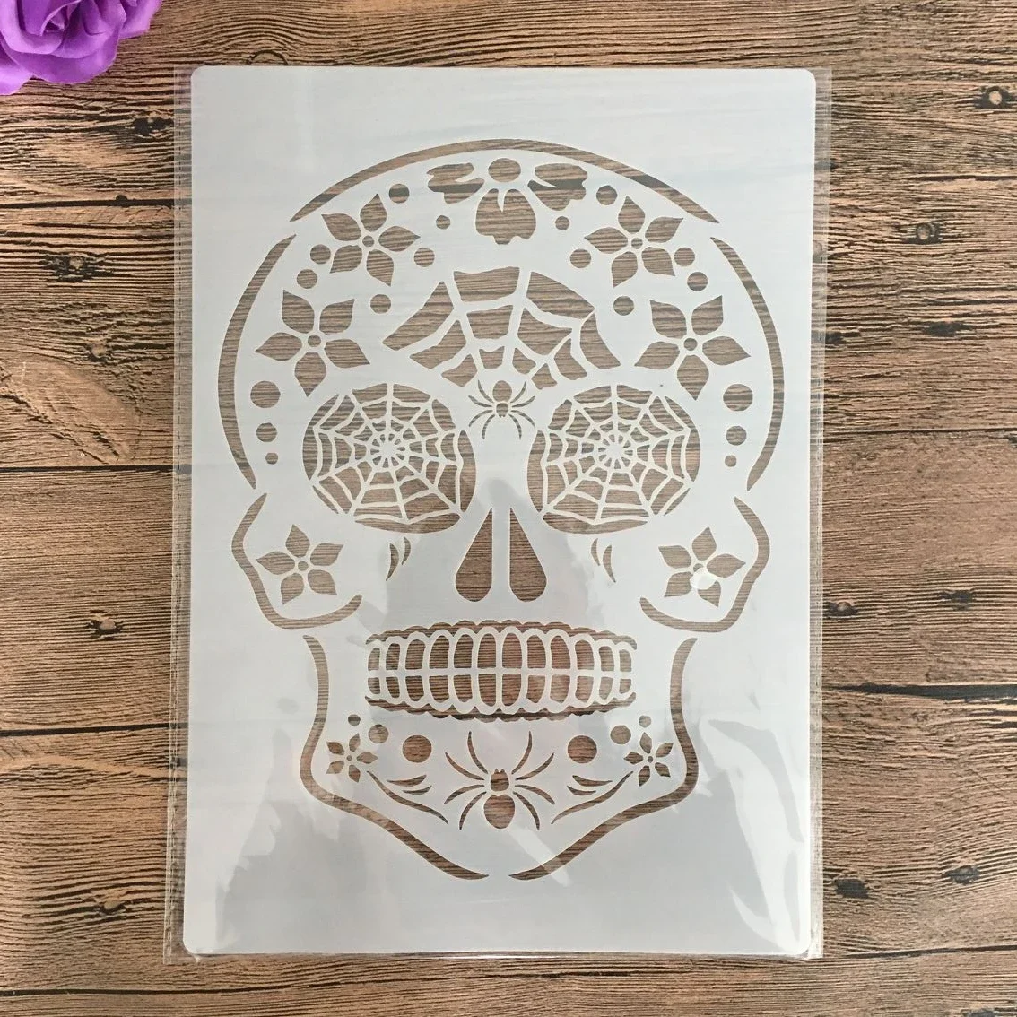 A4 DIY Stencils Wall Painting Scrapbook Coloring Embossing Album Decorative Paper Card Template,wall cake kull stencils